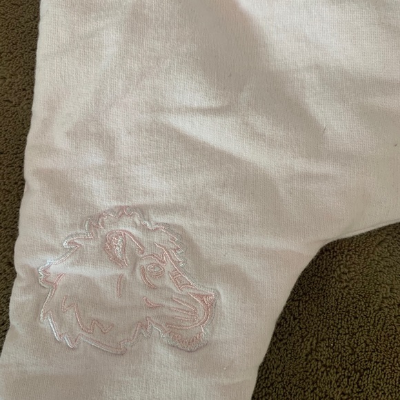 Kenzo kids light pink sweatpants w/knee stitching - Picture 3 of 4